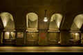 Underground baker street station in london Royalty Free Stock Photo