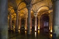 Underground Basilica Cistern, Istanbul, Turkey Royalty Free Stock Photo