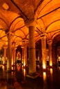 Underground Basilica Cistern (Yerebatan Sarnici), Istanbul, Turk