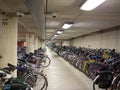 Lots of bikes at parking