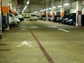 Underground car park Royalty Free Stock Photo