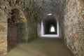 Underground casemates. Old fort Tarakanivsky,  Rivne region. Ukraine Royalty Free Stock Photo