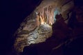 Underground Cavern Mineral Deposits Royalty Free Stock Photo