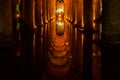 Underground Cisterns of Istanbul Royalty Free Stock Photo