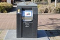 Underground container for garbage which opens by prepaid card in nieuwerkerk aan den Ijsel in the Netherlands for 1 euro per depos