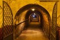 Corridor of an wine cellar