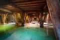 Underground corridors of Trier Amphitheater - old Roman Ruins - Trier, Germany