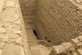 Underground entrance near the pyramid. Ancient buildings Royalty Free Stock Photo