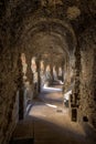 Underground gallery in Catania Roman theater, Italy