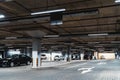 Underground garage parking lot, auto park interior inside Royalty Free Stock Photo