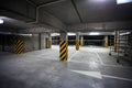 Underground Garage under building, parking lot Royalty Free Stock Photo