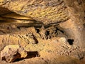 Underground of the historic silver mine in Tarnowskie Gory, a UNESCO heritage site. Rock