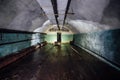 Underground hospital in a large abandoned Soviet bunker Royalty Free Stock Photo