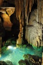 Underground lake in the cave Royalty Free Stock Photo