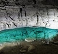 Underground lake in the cave Royalty Free Stock Photo