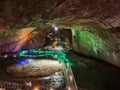 Underground Lake in Hwanseon Cave Gangwon province, South Korea Royalty Free Stock Photo