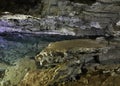 Underground lake in Kungur Ice Cave. Perm Krai. Russia Royalty Free Stock Photo