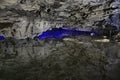 Underground lake in Kungur Ice Cave. Perm Krai. Russia Royalty Free Stock Photo