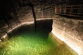 Underground lake in Wieliczka salt mines
