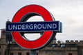 London underground sign Royalty Free Stock Photo