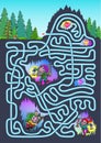 Underground maze for kids - color