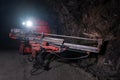 underground mining driller rock tunnel gold geology