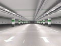 Underground parking Royalty Free Stock Photo