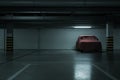 Underground parking background Royalty Free Stock Photo