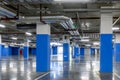 Underground parking of a commercial building