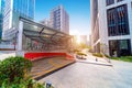 Underground parking entrance Royalty Free Stock Photo