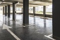 Underground parking located under the residential building. Storage place for personal transport for city residents Royalty Free Stock Photo