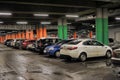 Underground parking in the shopping center