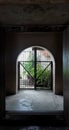 underground passage and and prison cells. ancient building, history Royalty Free Stock Photo