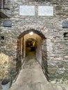 Underground passageway at Bunratty Castle