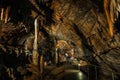 Underground photo in a cave Royalty Free Stock Photo