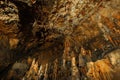 Underground photo in a cave Royalty Free Stock Photo