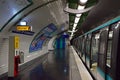 Underground Portion of Paris Metro or Metropolitain