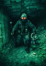 Underground post apoc beast Royalty Free Stock Photo