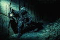 Underground post apoc beast Royalty Free Stock Photo