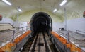 Underground rail track in Toyama, Japan Royalty Free Stock Photo