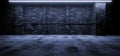 Underground Realistic Brick Retro Concrete Cement Room Garage Warehouse Showroom Podium Studio Car Parking Industrial 3D Rendering