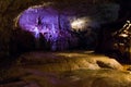 Underground river in a fantastic cave in the french alps Royalty Free Stock Photo