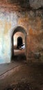 Underground Room in the Beehive Casements Georges Head Sydney Harbour Royalty Free Stock Photo