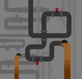 Underground sewerage System pipe. Water supply and Sanitation Se
