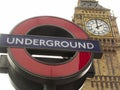 Underground sign Royalty Free Stock Photo