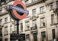 Underground sign in Londo