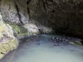 Underground source Zeleni vir or spring of water in significant landscape Green whirpool - Croatia / Podzemni izvor Zeleni vir
