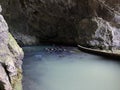 Underground source Zeleni vir or spring of water in significant landscape Green whirpool - Croatia / Podzemni izvor Zeleni vir