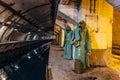 Underground Soviet Cold War Bunker. Underground submarine repairing factory in Balaklava, Crimea