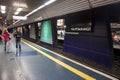 Underground station of city rail Royalty Free Stock Photo